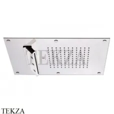 Carimali MYDREAM Потолочная душевая лейка, 3 режима - дождь, каскад, распылитель, хром глянец