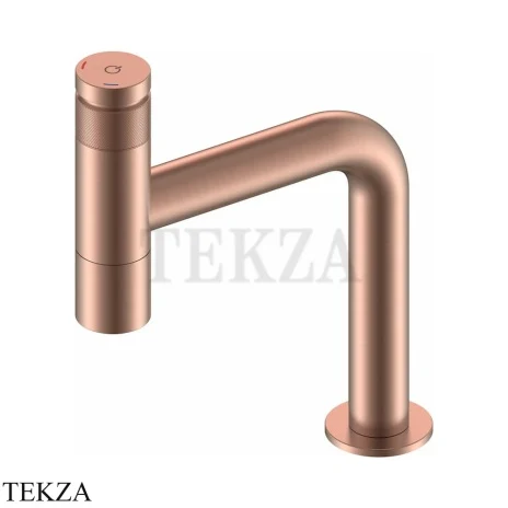 Boheme Solo Tech Прогрессивный смеситель для раковины, без донного клапана 156-CB, Copper Brushed
