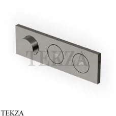 Zucchetti Hoop Термостат для душа на 2 потока, внешняя часть ZHO782.C51, brushed metal black