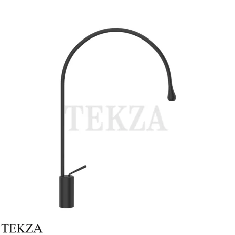 Gessi Goccia Смеситель для раковины высокий, без сливного гарнитура 33606-299, Matte Black