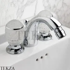 Oasis VENICE Смеситель для биде на три отверстия, с донным клапаном 000RBVE090CR, хром глянец