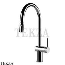 Gessi KITCHEN Inedito Смеситель для кухни с выдвижной лейкой 60413-031, хром глянец