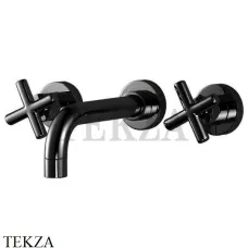 FIMA Carlo Frattini Maxima Смеситель для раковины, с гарнитуром, F5321L/5NS, черный матовый