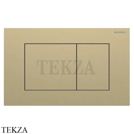 Geberit Sigma40 Клавиша смыва квадратная, сталь 115.629.QF.1, латунь матовая