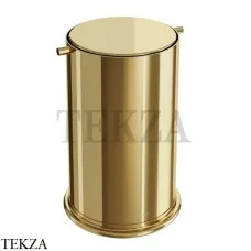 Boheme Uno Ведро для мусора 7л, с вращающейся крышкой 10916-G, Золото глянец