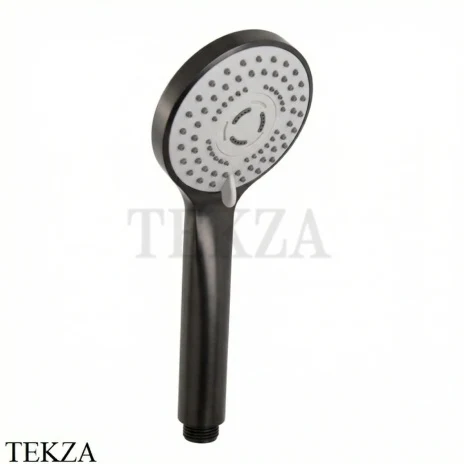 FIMA Carlo Frattini WELLNESS Ручной душ с защитой от извести 3-х режимный, F2298CS, Brushed black chrome