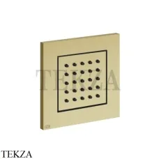 Gessi Rettangolo shower Боковая форсунка, поворотная, внешняя часть 32984-727, Brushed Brass PVD