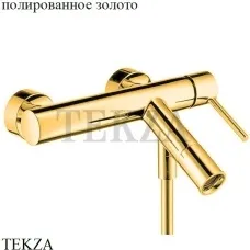 Axor Starck Смеситель для ванны и душа наружного монтажа, с изливом 10411990, золото глянец