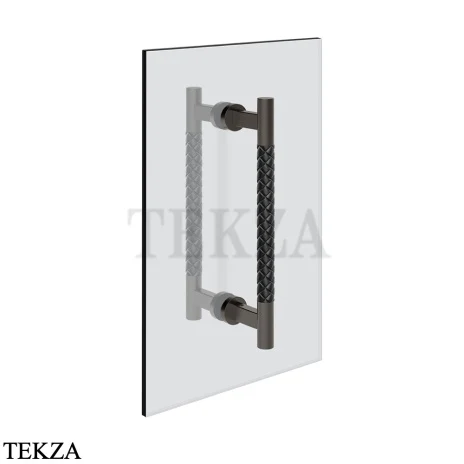 Gessi Pelle Tresse Полотенцедержатель для крепления на стекло, 20 см, 78730-440, Nero/ Black Metal Br. PVD