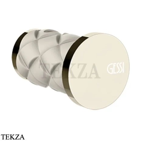 Gessi Pelle Tresse Крючок одинарный для полотенца 78621-433, Crème/ Nickel PVD