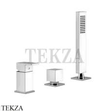 Gessi Rettangolo Смеситель для ванны без излива, 2 потока 20043-031, хром глянец