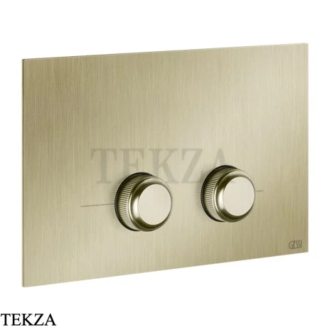 Gessi VENTI20 Клавиша смыва для инсталляции SANIT, Villeroy&Boch 54659-727, Brushed Brass PVD