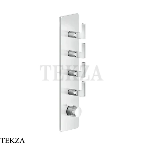 Gessi INCISO WELLNESS Термостат 4 выхода, внешняя часть 58208-031, хром глянец