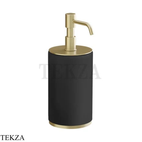 Gessi INCISO accessories Дозатор для жидкого мыла настольный, черный 66438-727, Brushed Brass PVD