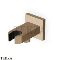 Zucchetti Вывод для шланга с держателем для душа Z93937.P31, brushed british gold PVD