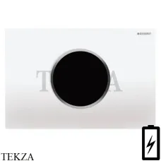 Geberit Sigma10 Клавиша смыва бесконтактная, питание от батарей 115.908.KL.1, белый глянец, матовый хром Geberit Sigma10 Клавиша смыва бесконтактная, питание от батарей 115.908.KL.1, белый глянец, матовый хром
