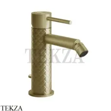 Gessi 316 INTRECCIO Смеситель для биде, с донным клапаном 54107-727, Brushed Brass