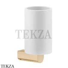 Gessi RILIEVO Стакан настенный, композит белый 59507-735, Warm Bronze Gessi RILIEVO Стакан настенный, композит белый 59507-735, Warm Bronze