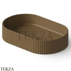 Dea Design Washbasins Раковина настольная 55х35 Solid Surface DD9811 550 1, Dark Camel №1