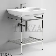 ArtCeram CIVITAS Металлическая консоль для раковины 90, полка решетка CIA005 71, хром глянец