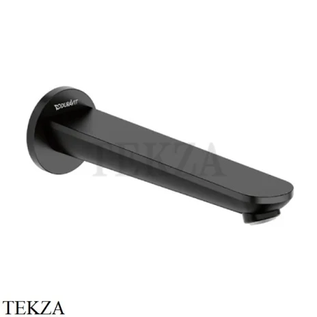 Duravit Wave Излив для ванны настенный монтаж WA5240010046, черный матовый