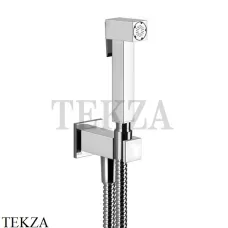 Gessi Rettangolo Гигиенический душ с держателем и выводом шланга 20021-031, хром глянец