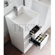 Milldue Touch Тумба с раковиной со сливом в стену, просчет по запросу