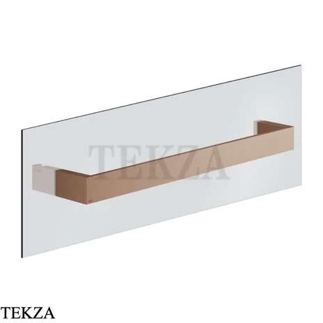 Gessi Rettangolo Полотенцедержатель для крепления на стекло, 45 см 20963-708, Copper Brushed PVD