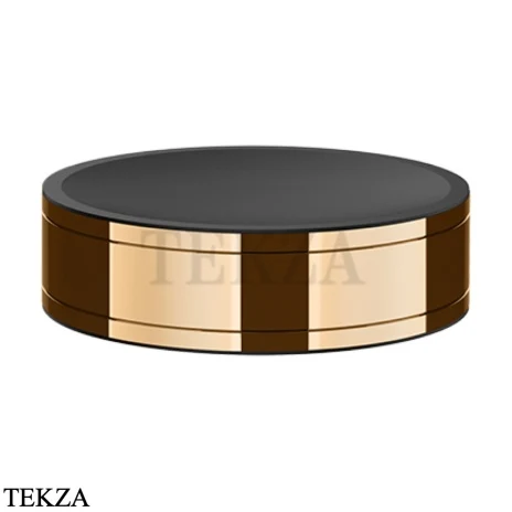 Gessi Pelle Tresse Мыльница настольная круглая 78525-735, Warm Bronze PVD