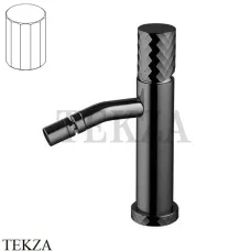 FIMA Carlo Frattini Spillo TECH V Смеситель для биде, с донным клапаном F3032TXSVCS, Brushed black chrome