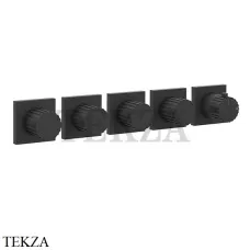 Gessi Incastri Термостат для душа 4 потока, внешняя часть 75338-299, Matte Black