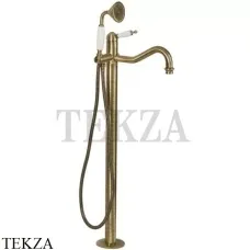 Migliore Oxford Смеситель для ванны напольный с душевым гарнитуром 19557, бронза classic