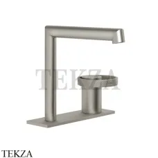 Gessi ANELLO Смеситель для раковины на планке, без донного клапана 63315-149, Finox Brushed Nickel