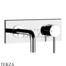Gessi Emporio Via Tortona Смеситель для раковины однорычажный 12-14, внешняя часть 44823-031, хром глянец