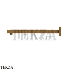 Newform Кронштейн для душа квадрат настенный L=350 27674.47.083, Groove Bronze