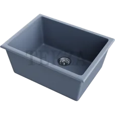 Omoikiri Okinoshima 61-U/I Кухонная мойка Natceramic прямоугольная 4997065 smoky blue