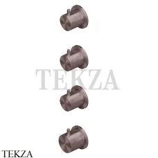 QuadroDesign Source Термостат для душа, 3 потока, внешняя часть, 12 50.00 OR, Pink Gold