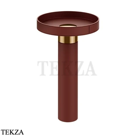 Gessi Pelle Tresse Раковина отдельностоящая, слив в пол, без перелива 78607-430, Red Cherry/ Warm Bronze PVD