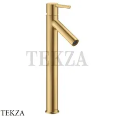 Axor Starck 250 Смеситель для раковины рычаговый, с донным клапаном 10103250, Brushed Gold