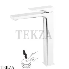 FIMA Carlo Frattini Zeta Смеситель для раковины, с донным клапаном F3961/HNBS, белый матовый