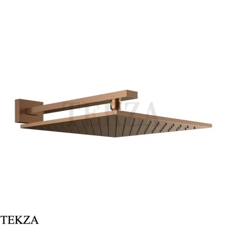Gessi Rettangolo shower Верхний душ с кронштейном 15185-708, Copper Brushed PVD