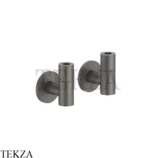 Fantini Угловой вентиль с фильтром (2 шт) 91P58364, Matt Gun Metal PVD Fantini Угловой вентиль с фильтром (2 шт) 91P58364, Matt Gun Metal PVD