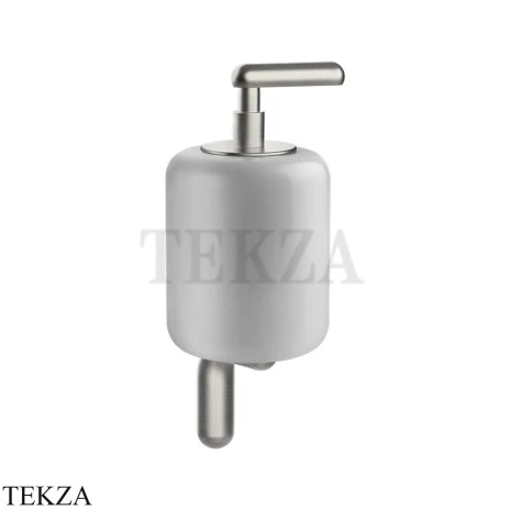 Gessi Goccia Дозатор для жидкого мыла, белая керамика 38013-147, Chrome Brushed
