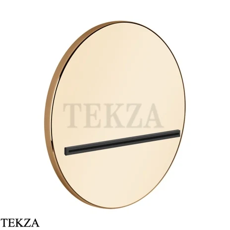 Gessi CASCATA Каскадный излив настенный круглый 65295-735, Warm Bronze PVD