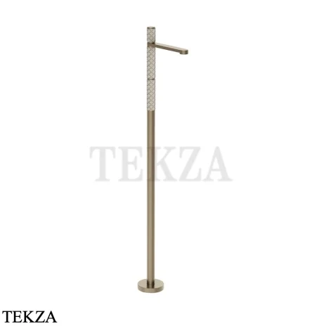 Gessi Pelle Tresse Смеситель для раковины напольный, внешняя часть 78295-432, Crème/ Finox Br. Nickel