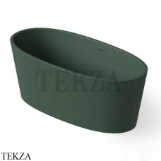 Dea Design Nature Ванна отдельностоящая овальная 160x75 Solid Surface DD8617 1600 11, Dark Green №11