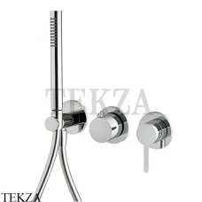 FIMA Carlo Frattini SNAP Смеситель для душа с гарнитуром, внешняя часть F3129WX8CR, хром глянец