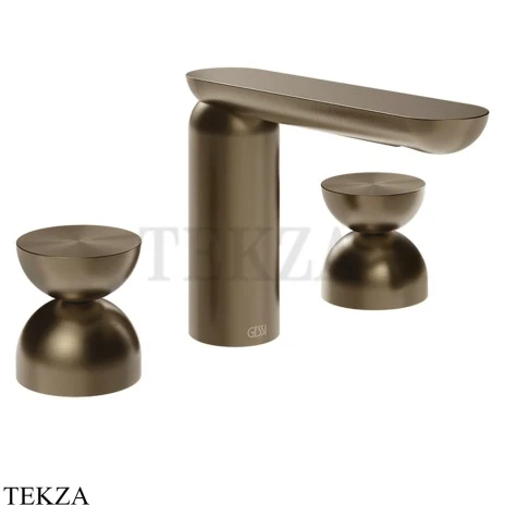 Gessi Perle Смеситель для раковины на 3 отв., без гарнитура 74996-761, бронза Coffee