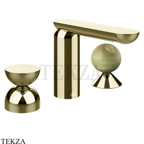 Gessi Perle Смеситель для раковины на 3 отв., без гарнитура 74958-710, шампань глянец