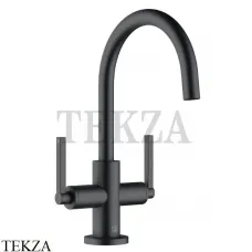 Kludi NOVA FONTE Puristic Смеситель для раковины, с донным клапаном 201183915, черный матовый